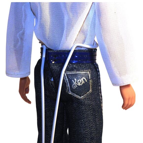 12" Mattel Ken Doll Dressed Up To Go Out on the Town in Ken Jeans! - Picture 5 of 6